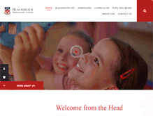 Tablet Screenshot of blackheathprepschool.com